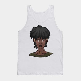 Black Woman Cute and Kinky Tank Top